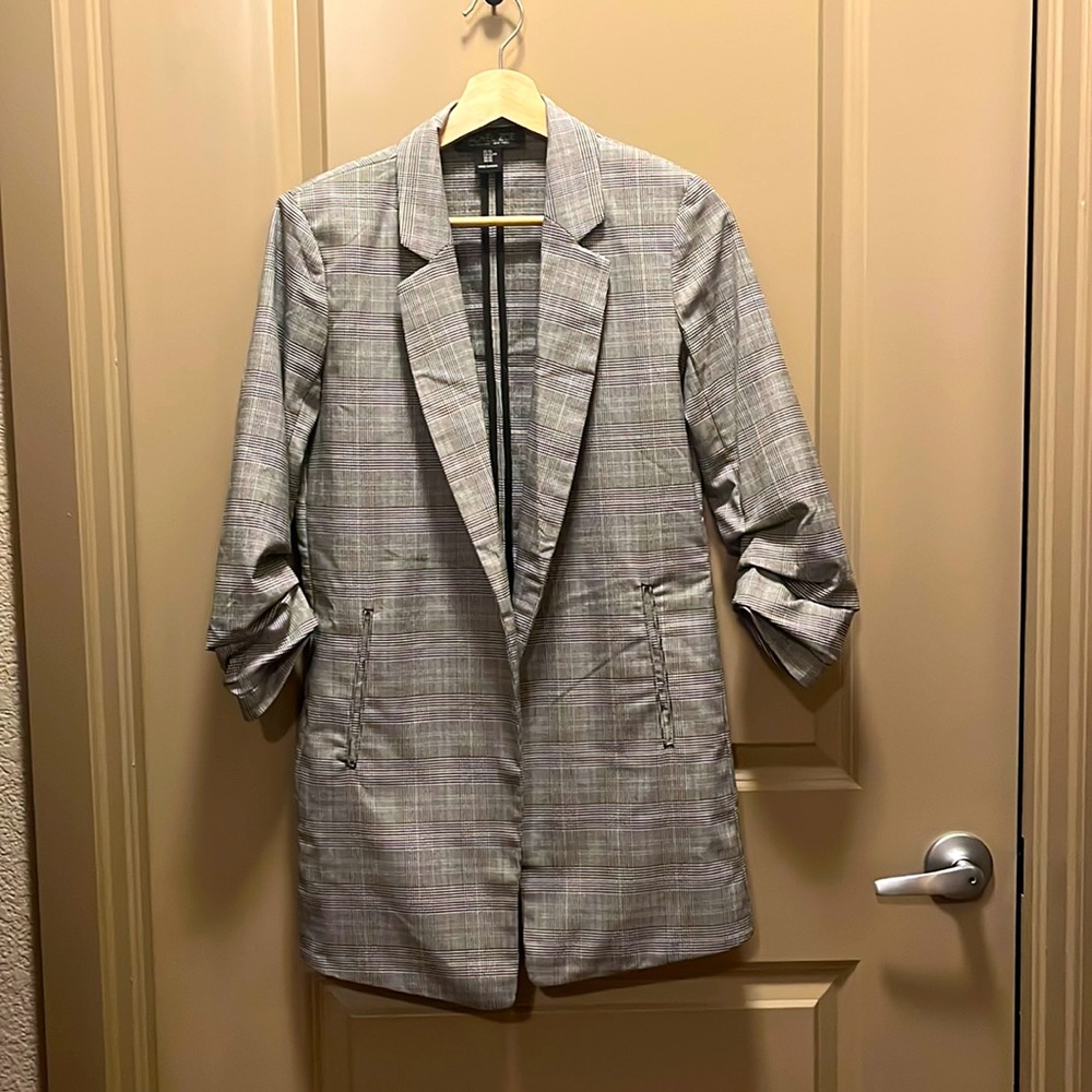 Houndstooth blazer